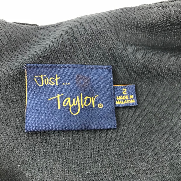 Just... Taylor dress size 2 black sleeveless midi - Picture 4 of 8